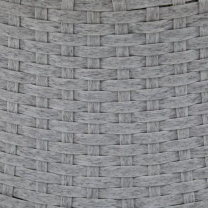 Set Of 2  26.7 Modern Gray Wicker Lounge Chair With Rattan And Iron Frame, Featuring A Stylish Round Design, Perfect For Living Room, Patio, Or Balcony Relaxation My Store