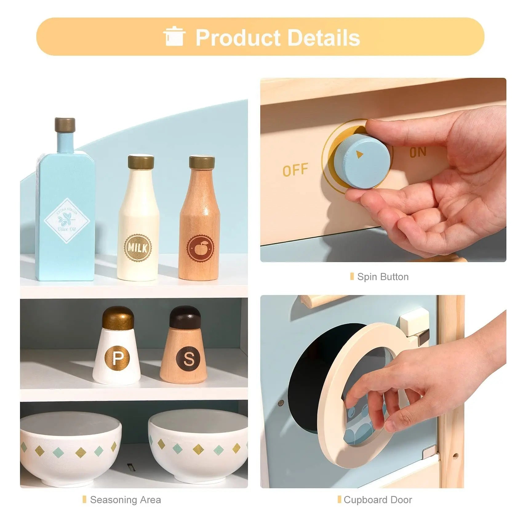 Pretend Play Kitchen Cooking Toy Set Gift For Boys And Girls My Store