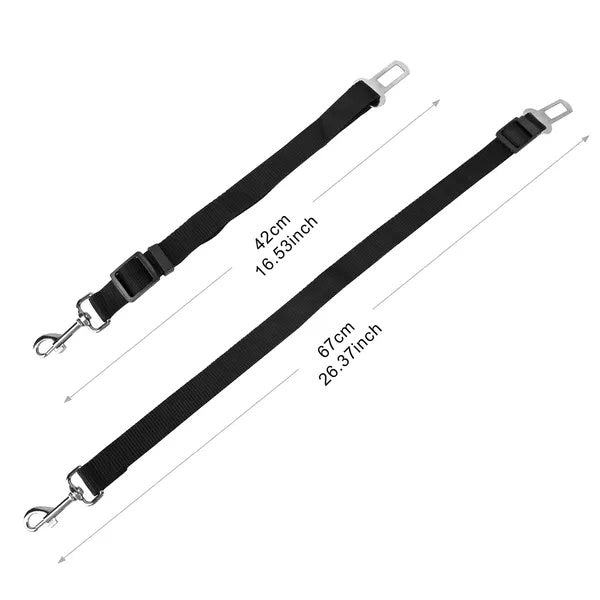 2Pcs Pet Dog Seat Belt Leash Adjustable Pet Dog Cat Safety Leads Harness My Store