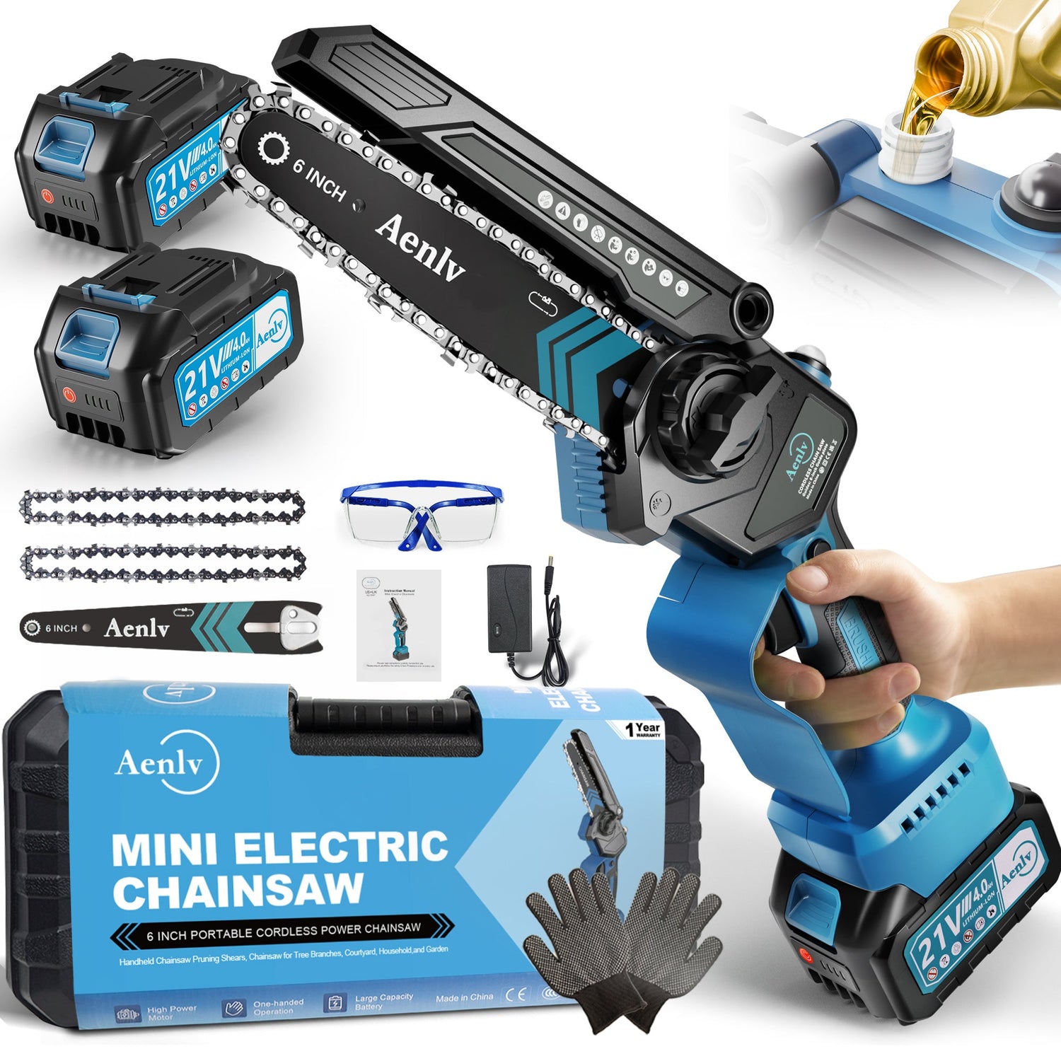 6-inch Mini Chainsaw Inkedjoy