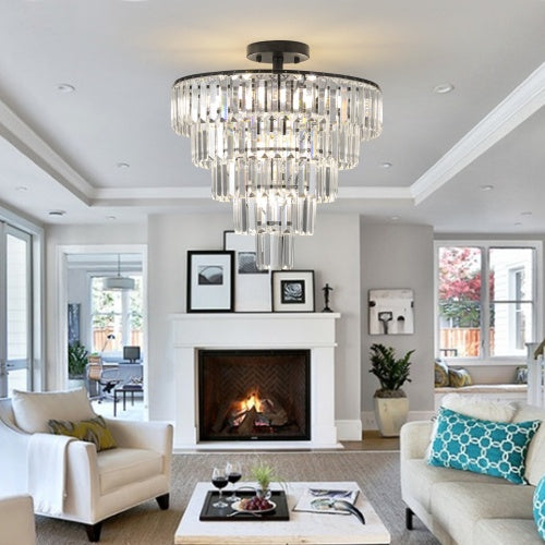 Large Black Crystal Chandelier Inkedjoy