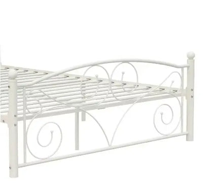 Full Size Unique Flower Sturdy Metal Bed Frame My Store