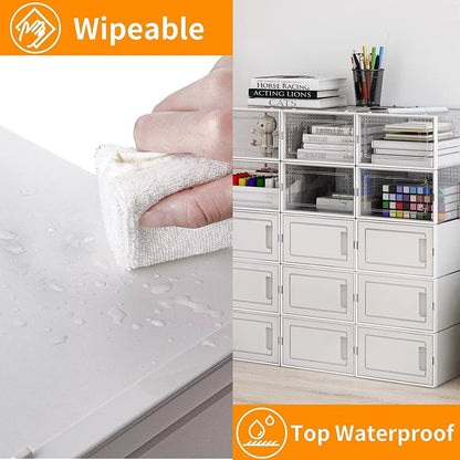 15 Pack Foldable Shoe Box Storage Containers Inkedjoy