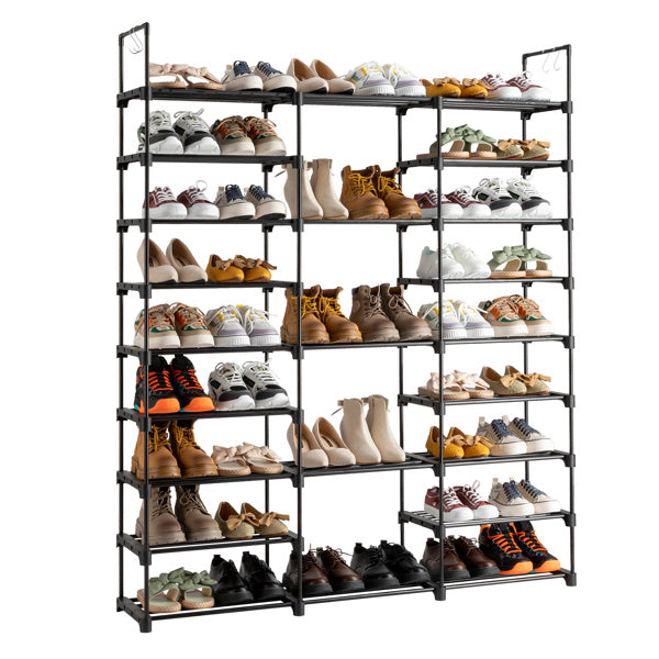 3 Rows And 9 Layers With Hooks Can Hold 50 Pairs Of Shoe Racks Inkedjoy
