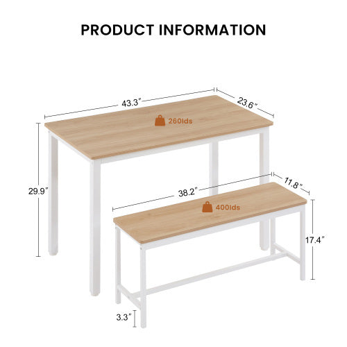 Dining Table Set, Kitchen Table Counter With Chairs Inkedjoy