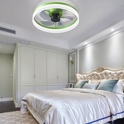 Ceiling Fan With Light Dimmable LED Recessed Mount Slim Modern Ceiling Fan My Store