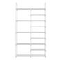 Double Row 9-Layer Shoe Rack With Handles White Inkedjoy