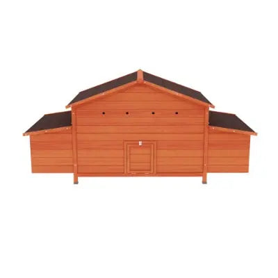 Large Wooden Chicken Coop With 2 Sides Nesting Boxes,2 Free-range Doors My Store