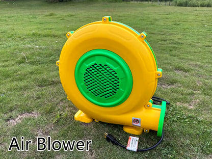 9x9x7ft Soft Play White Bounce House With Slide Ball Pit - Ohberri