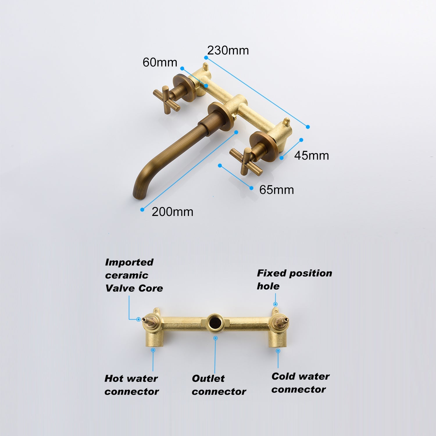 Bathroom Faucets, Wall-mounted Bathroom Sink Faucets My Store