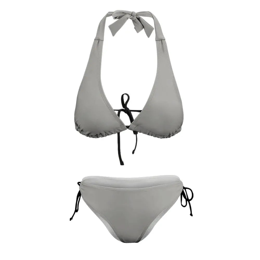 V-Neck Bikini Swimsuit Inkedjoy