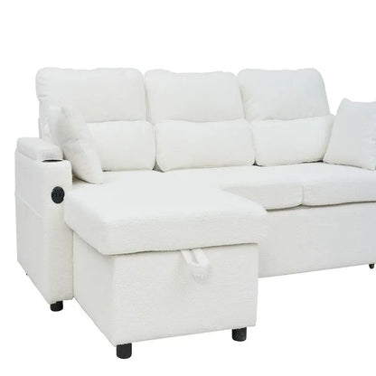 2 In 1, L-Shaped Pull Out Sectional My Store