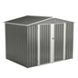 8 X 6 FT Garden Tool Storage Sheds With Metal Foundation With Floor Frame, Gray My Store