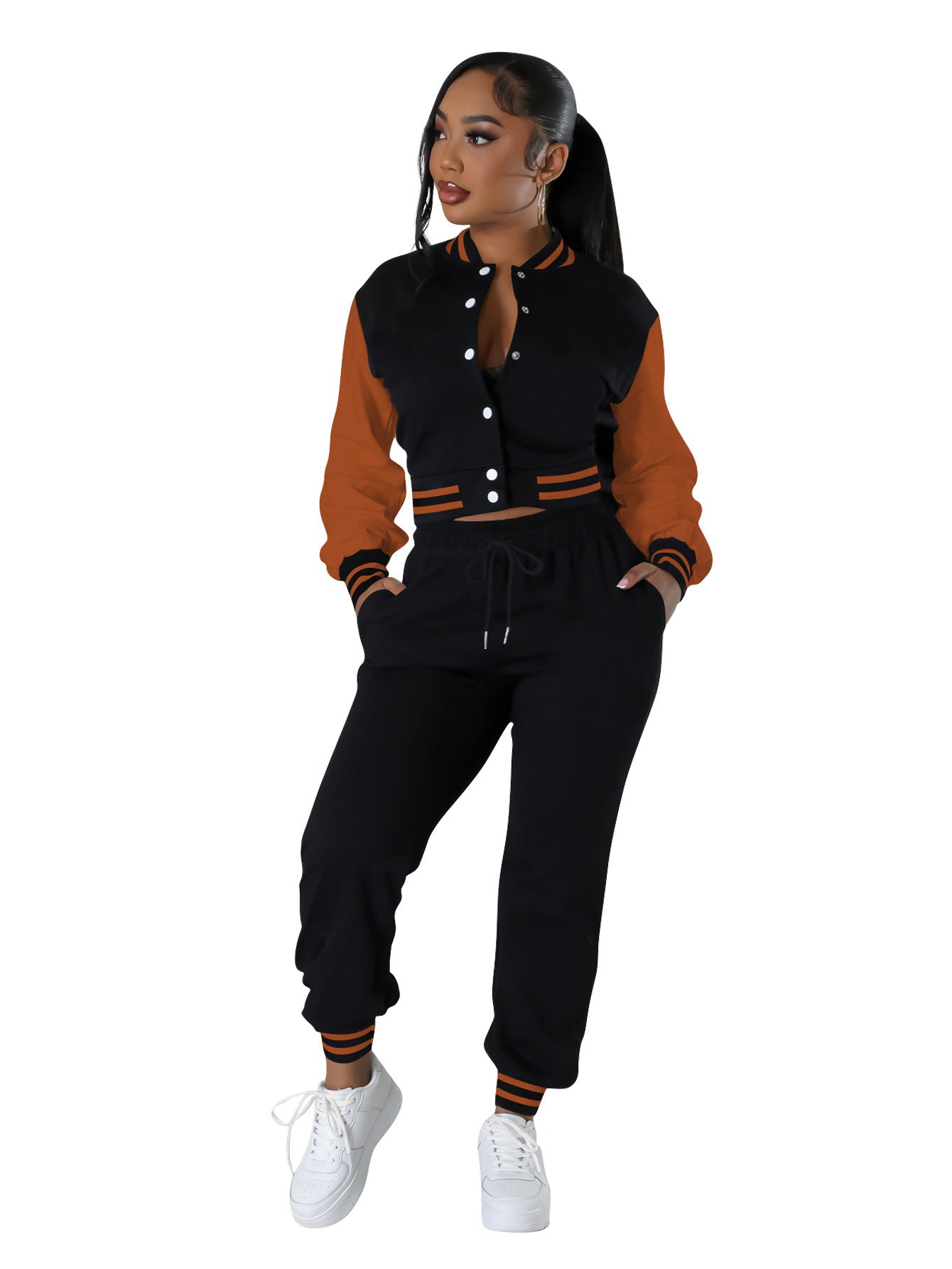 Women's Fashion Baseball Uniform Two-piece Suit null