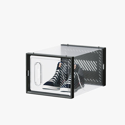 Black Medium 12PCS Shoe Box Plastic Mesh Inkedjoy