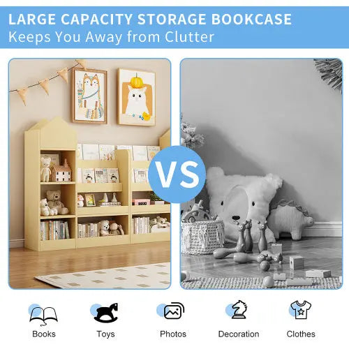 Wooden Children's Bookshelf My Store