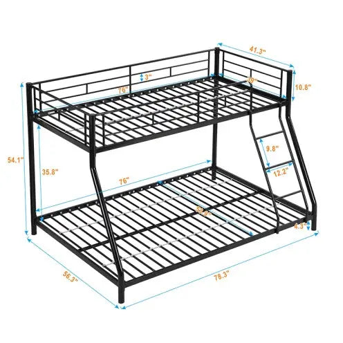 METAL BUNK BED TF BLACK My Store