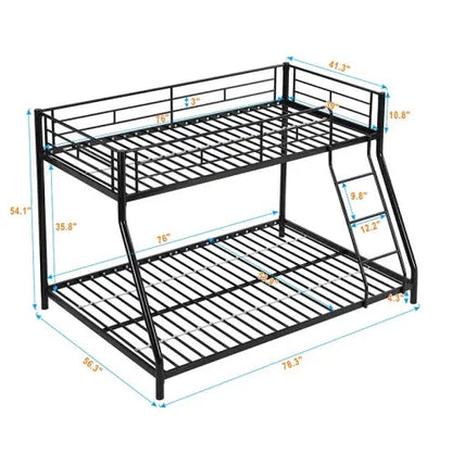 METAL BUNK BED TF BLACK My Store