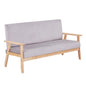 Modern Velvet Loveseat Sofa With Wooden Arms Office Couch 2-3 Seat My Store