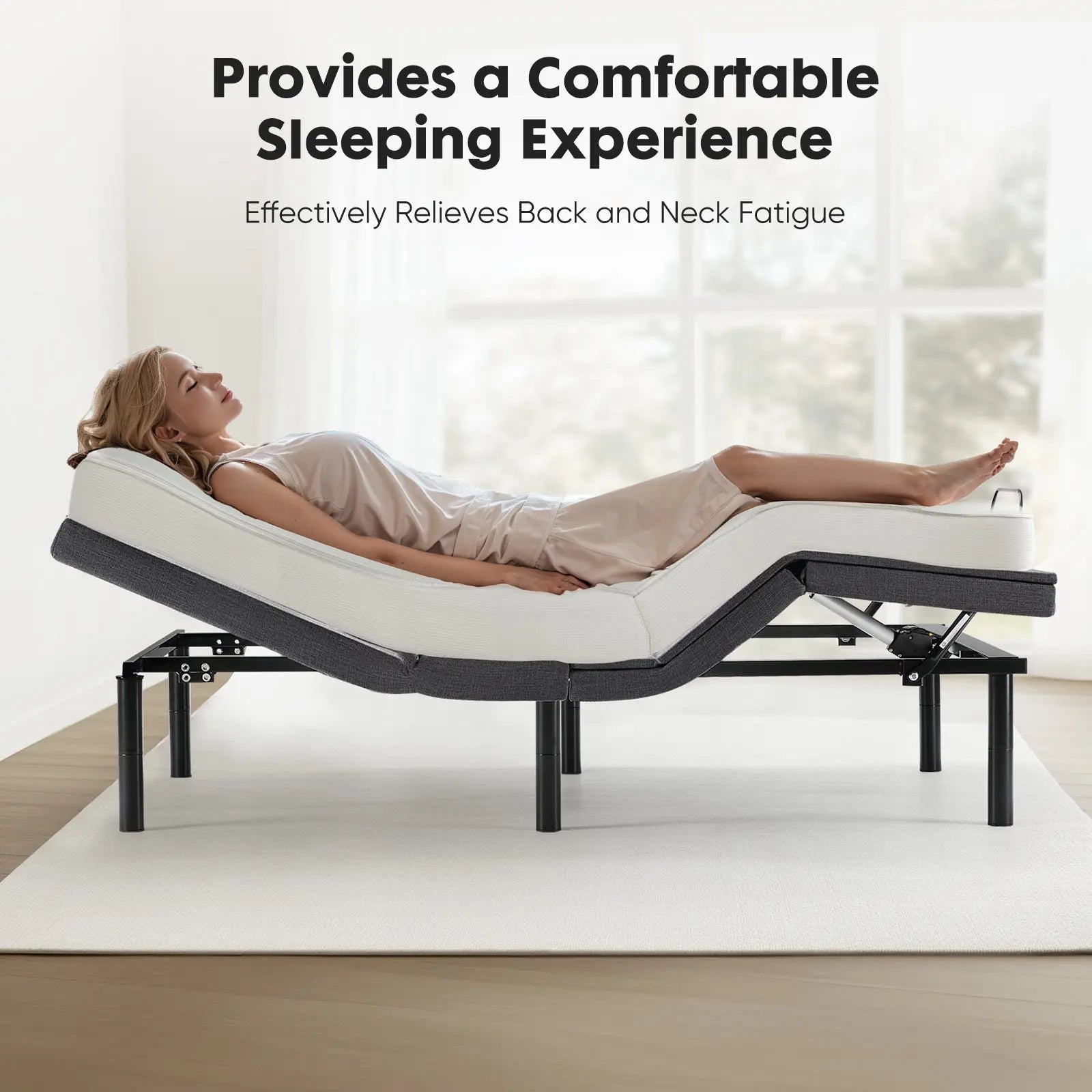 Electric Bed Fully Functional Bed Frame With Wireless Remote Control My Store