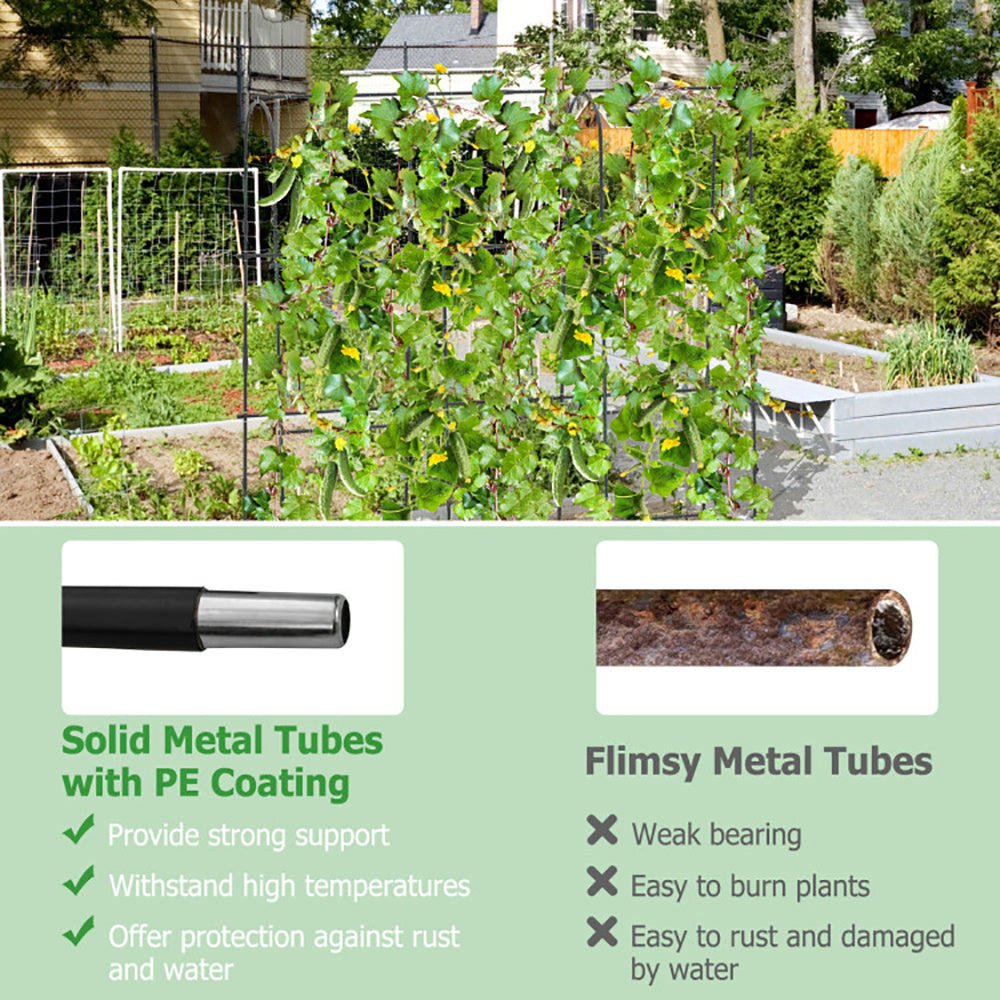 71 X 71 Inch U-Shaped Tall Garden Arched Trellis For Climbing Plants My Store