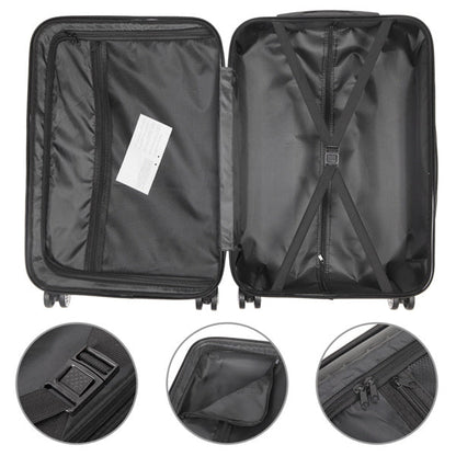 Vertical Pattern Three-in-one Trolley Case With Handle And Universal Wheels Inkedjoy