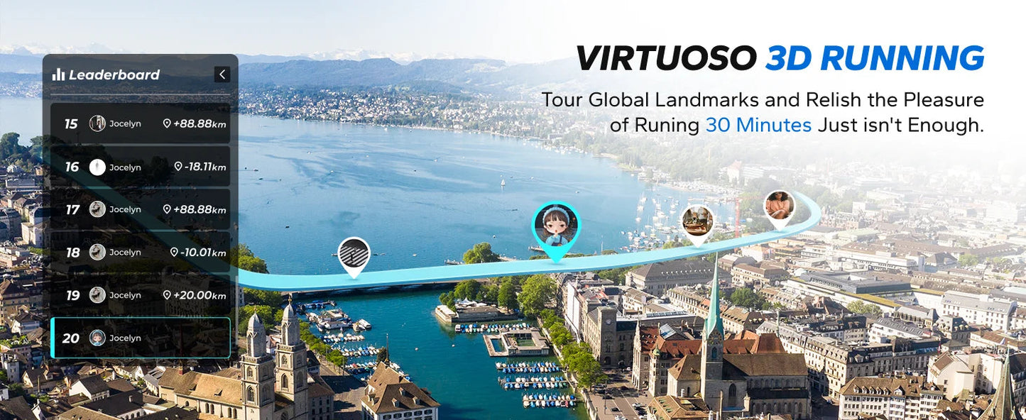 Foldable Treadmill T12 Incline Double Deck Technology Heart Rate Monitoring Ohberri