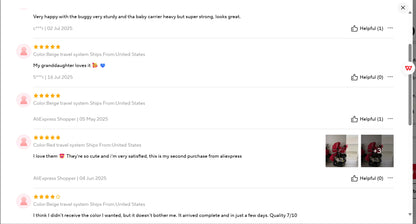 Combo Car Seat Travel System with Isofix Base,Baby Carriage 3in1 Reversible Stroller - Ohberri