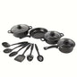 13-Piece Nonstick Cookware Set Black - Induction Ohberri