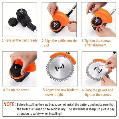 2025 Upgraded 24V Cordless Electric Weed Eater Lawn Edger Grass String Trimmer Cutter Mower For Yard Maintenance & Garden Care - Ohberri