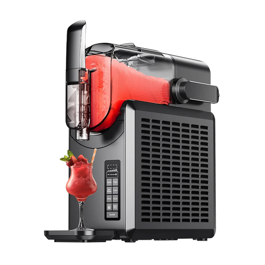 SIMZLIFE No Ice Needed 88 oz Slushie Machine Professional Frozen Drink Maker for Home with Self-Cleaning Function 5 Programs Ohberri