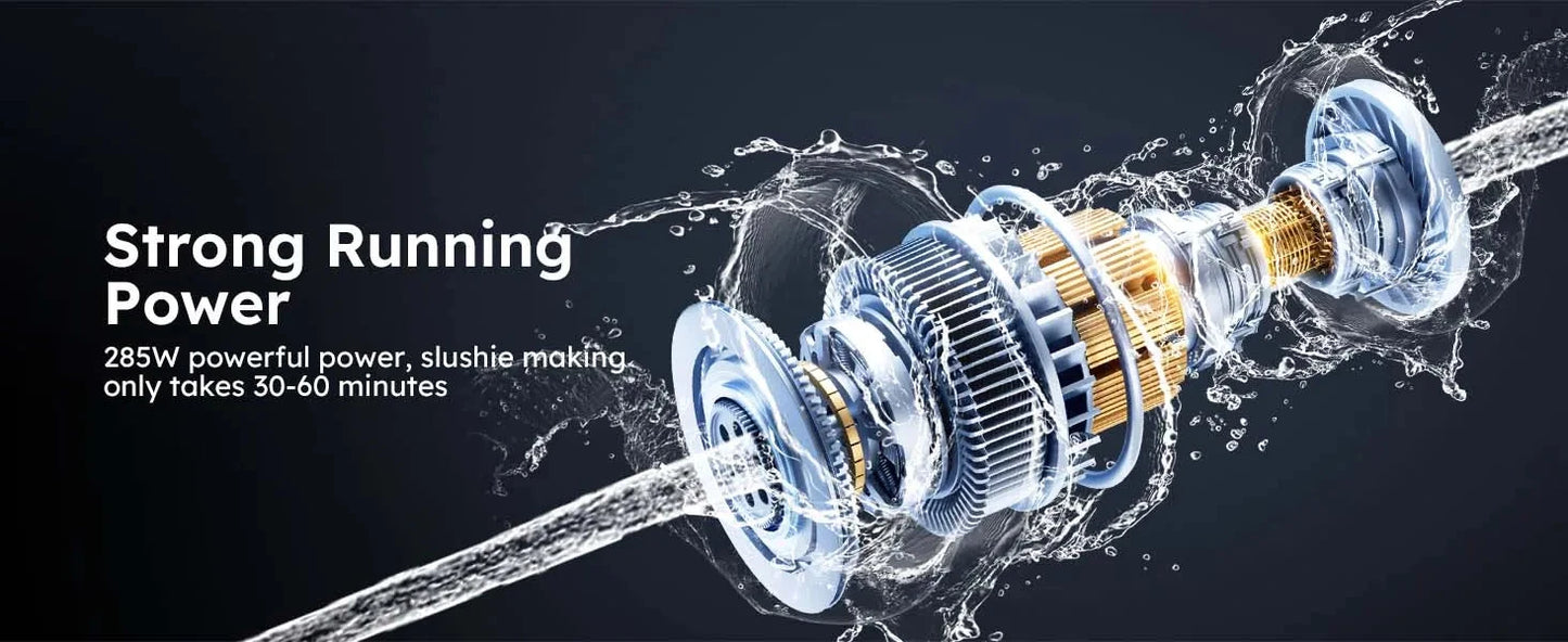 Commercial Slushy Machine 3Lx2 Tank Margarita Maker Stainless Steel Ohberri