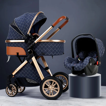 3 in 1 High Landscape Stroller - Ohberri