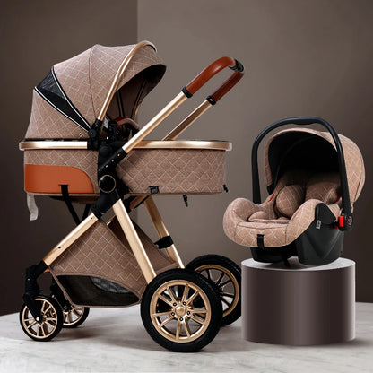 3 in 1 High Landscape Stroller - Ohberri