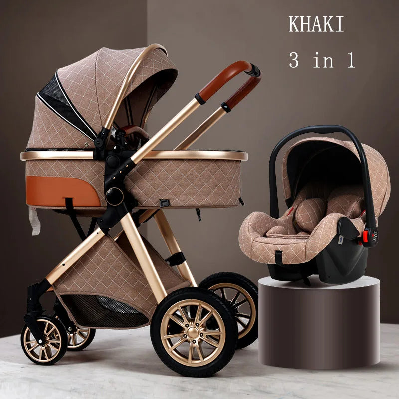 3 in 1 High Landscape Stroller - Ohberri