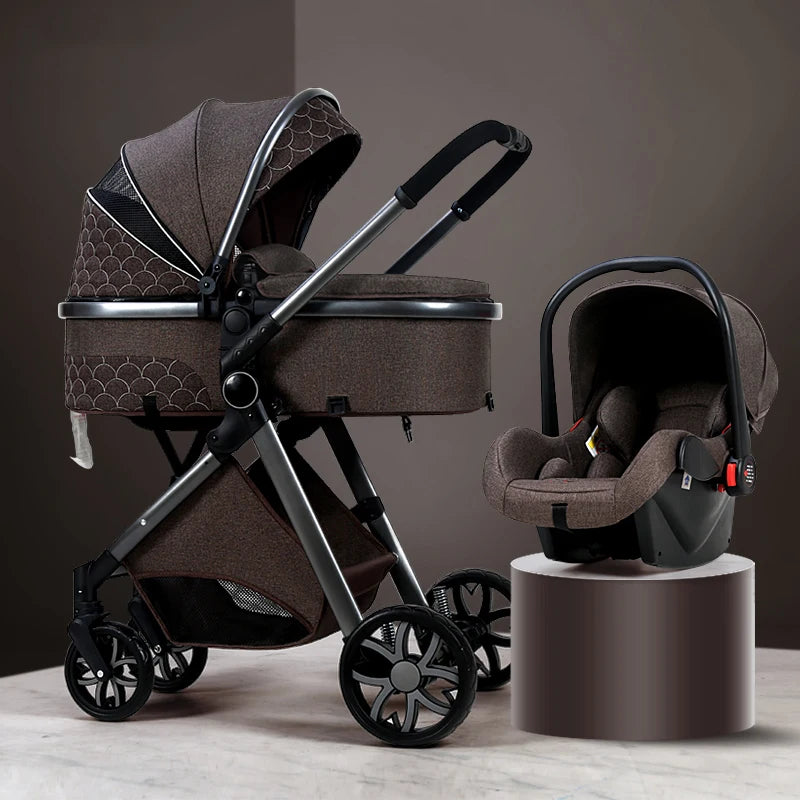 3 in 1 High Landscape Stroller - Ohberri