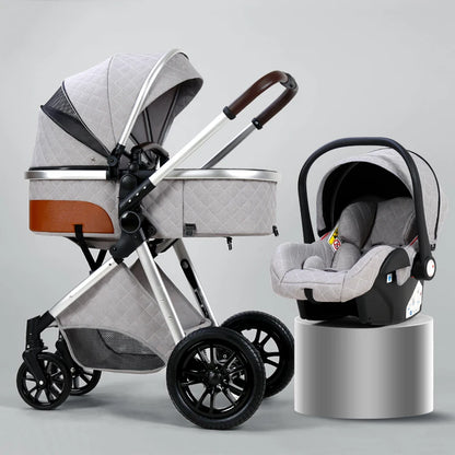3 in 1 High Landscape Stroller - Ohberri
