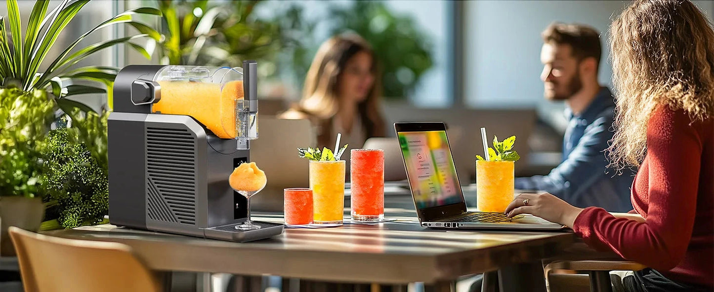7 in 1 Professional Home Slushie Machine No Ice Needed Rapid Chill Technology Ohberri