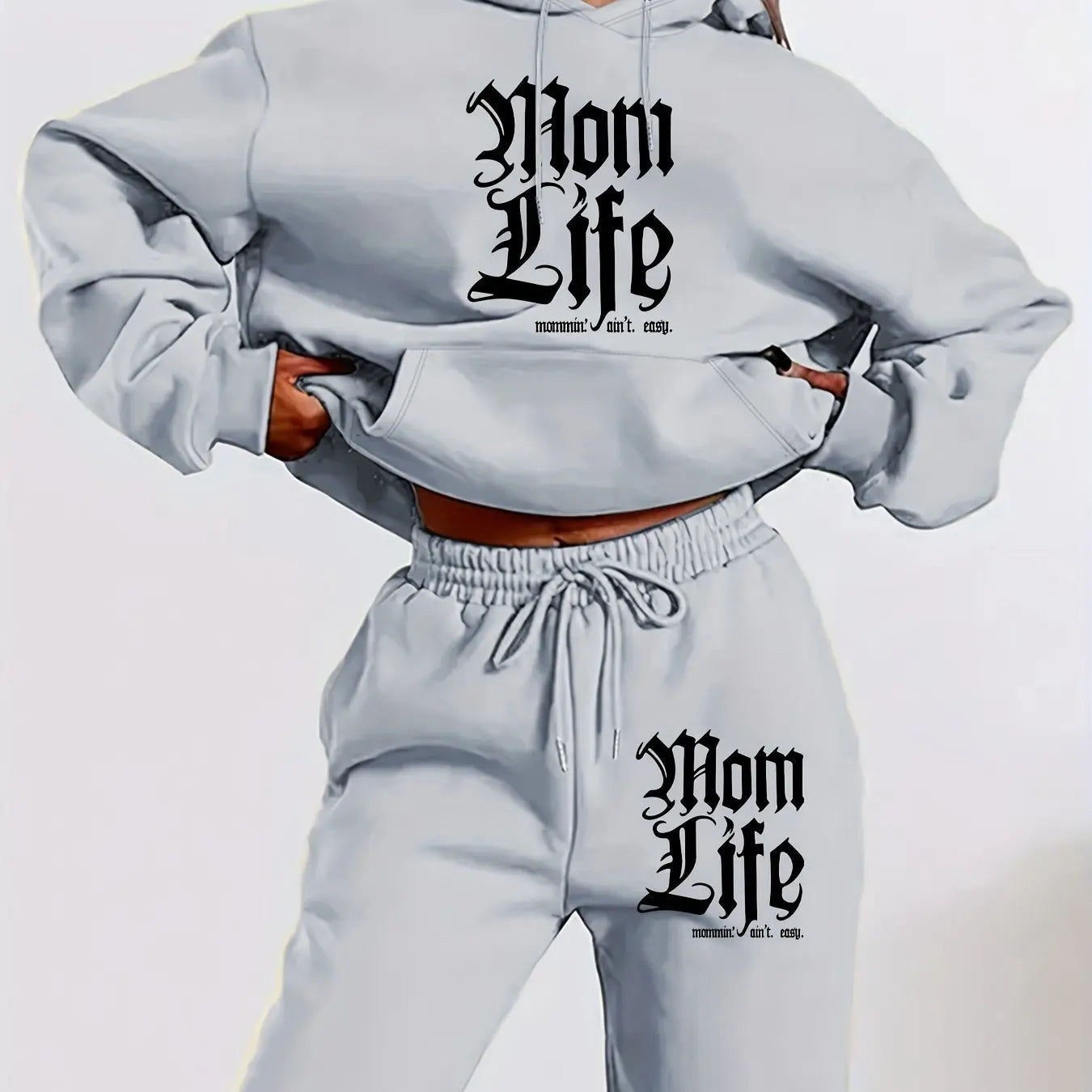 Women's autumn and winter hoodie+sweatpants set Ohberri