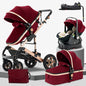 3 in 1 Baby Stroller with Isofix Base Reversible - Ohberri