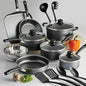 18-Piece Nonstick Cookware Set: Premium Pots and Pans for Kitchen Cooking Ohberri