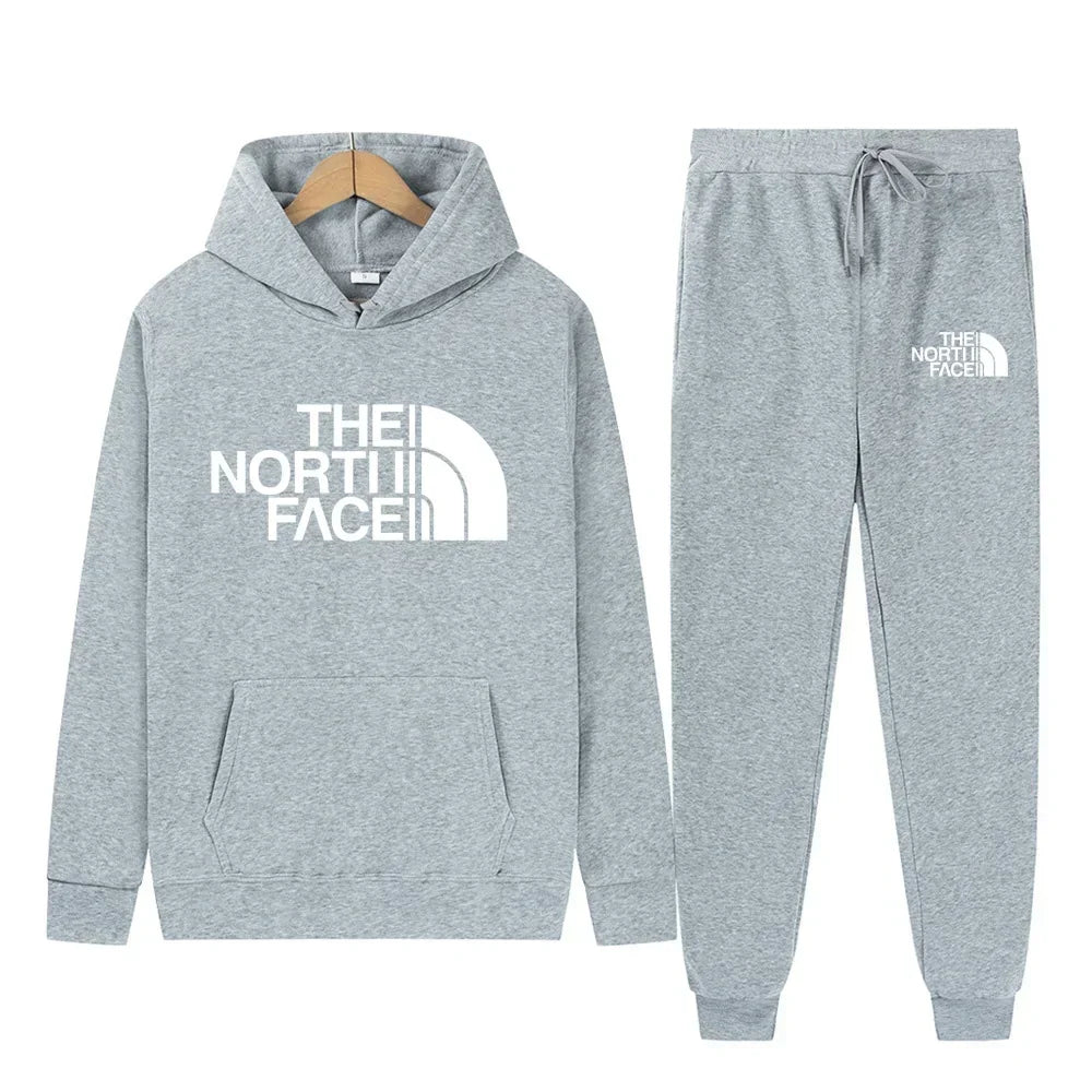 Men Tracksuit Hoodies + Pants 2Pcs Sets Ohberri