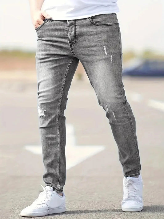 Mens Jeans Casual Skinny Pants Stretch Denim Ohberri