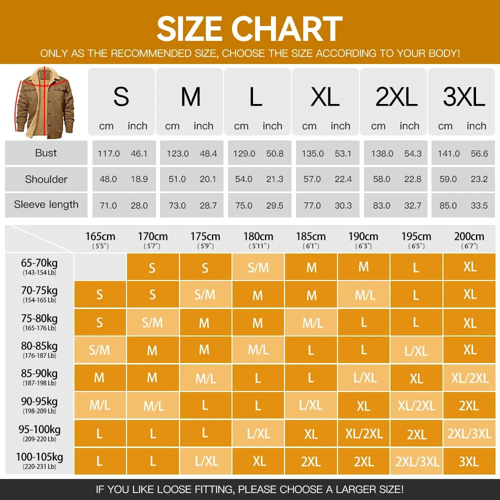 Men's Jackets Winter Warm Waterproof Fleece Lined High Quality Multi-color Coat Ohberri