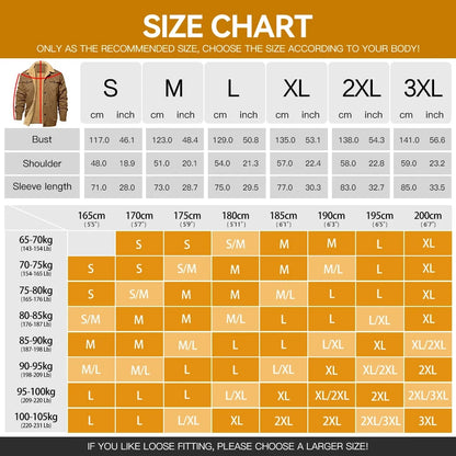 Men's Jackets Winter Warm Waterproof Fleece Lined High Quality Multi-color Coat Ohberri