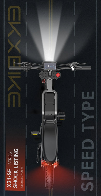 Electric Bike 2000W 48V35AH 55km/h 20“*4.0 Off Road Mountain Ebike - Ohberri