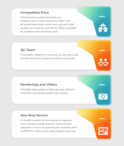 High-Quality Height Adjustable Baby Crib Bed - Ohberri