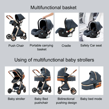 3 in 1 Baby Stroller - Ohberri