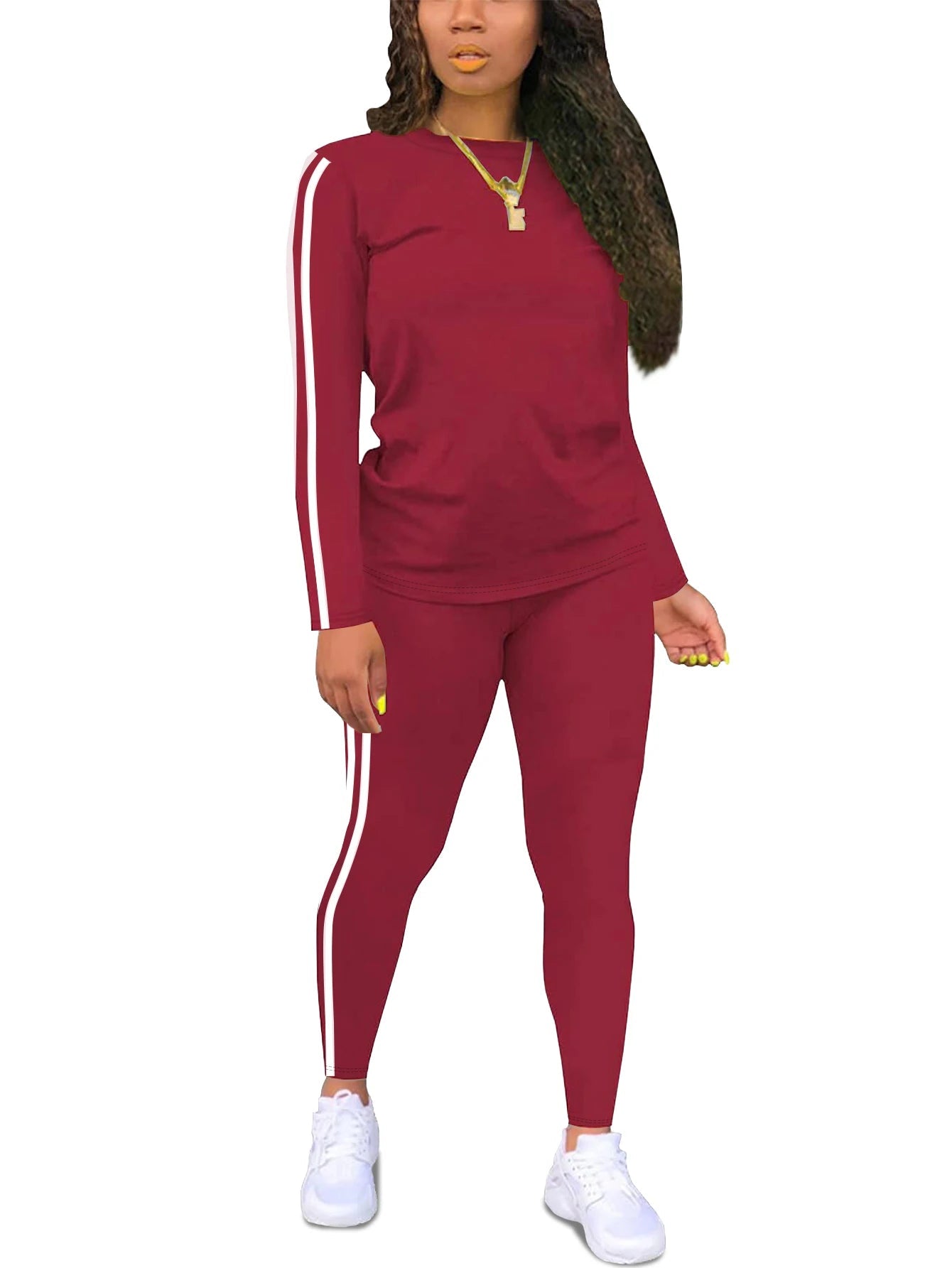 Women's Casual Long Sleeve Fitness Set Ohberri