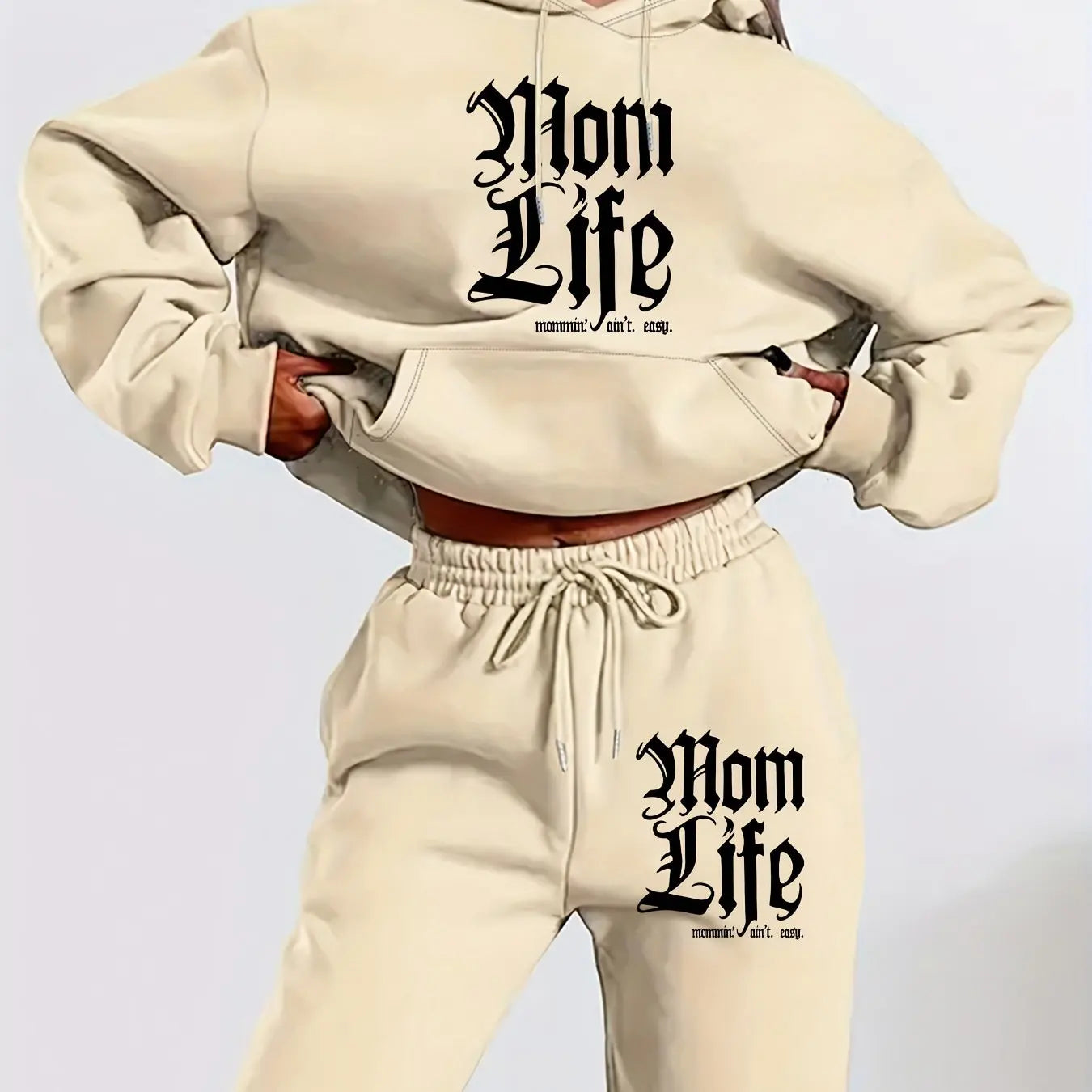 Women's autumn and winter hoodie+sweatpants set Ohberri